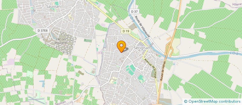 localisation de l'entreprise ARLIETTE  SERIGNAN