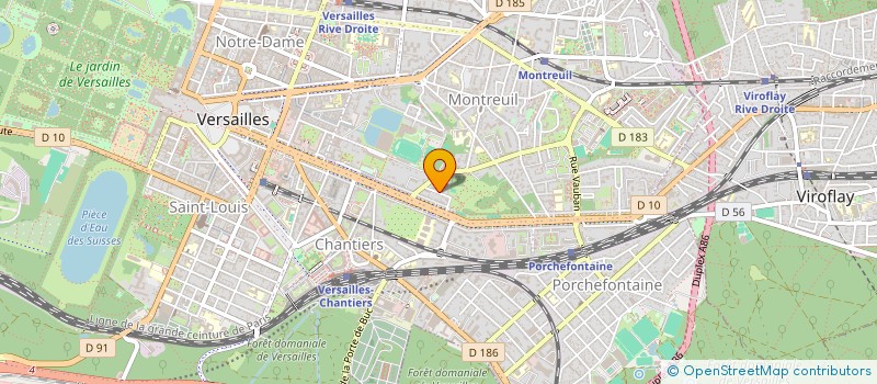 localisation de l'entreprise ARLIFLO à VERSAILLES