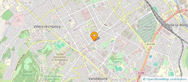 localisation de l'entreprise ARLINE  VANDUVRE-LES-NANCY