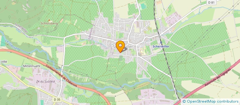 localisation de l'entreprise ARLINE  SCHERWILLER