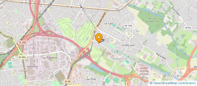 localisation de l'entreprise ARLINE  VILLENEUVE-D'ASCQ