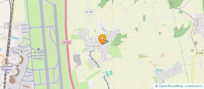 localisation de l'entreprise ARLINEA à COLOMBIER-SAUGNIEU