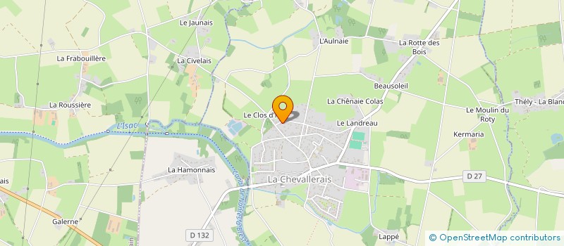 localisation de l'entreprise ARLO  LA CHEVALLERAIS