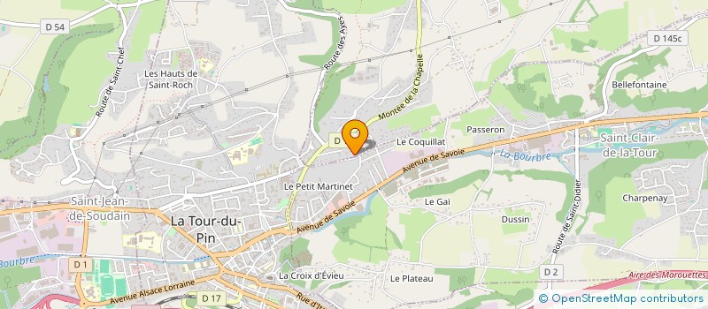 localisation de l'entreprise ARLO  LA CHAPELLE-DE-LA-TOUR