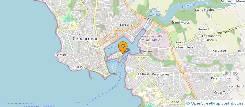 localisation de l'entreprise ARLOT CONSEIL ET MANAGEMENT à CONCARNEAU