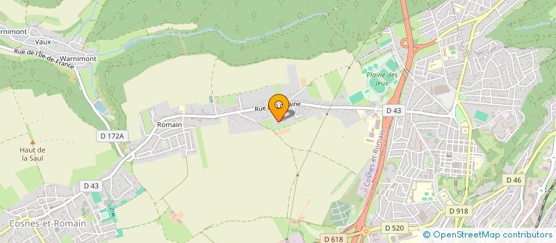 localisation de l'entreprise ARLP  COSNES-ET-ROMAIN