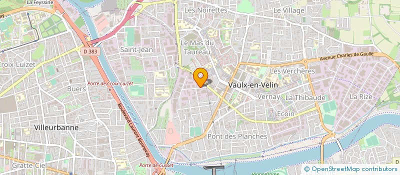 localisation de l'entreprise ARLUDE à VAULX-EN-VELIN