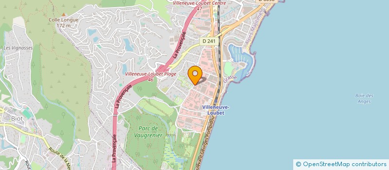 localisation de l'entreprise ARLUX EUROPE à VILLENEUVE-LOUBET