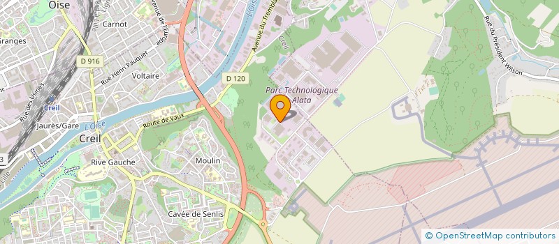 localisation de l'entreprise ARLY à CREIL