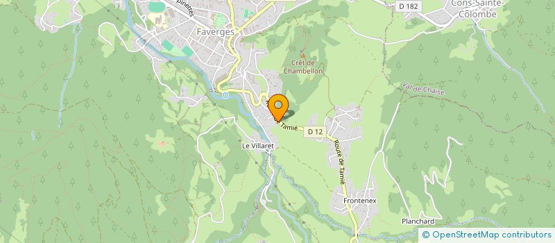 localisation de l'entreprise ARLY CONSTRUCTIONS  FAVERGES-SEYTHENEX