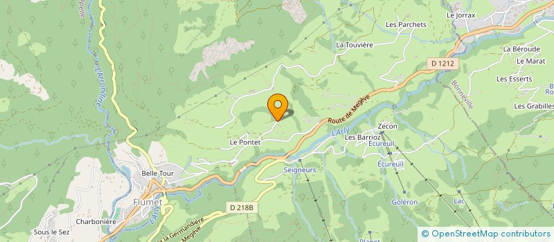 localisation de l'entreprise ARLY PISCINE à FLUMET