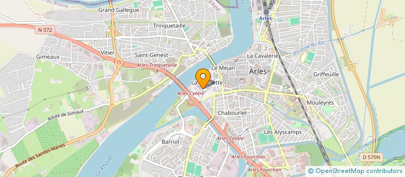 localisation de l'entreprise ARLYGAWA à ARLES
