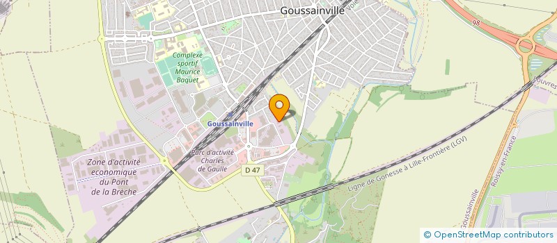 localisation de l'entreprise ARLYS à GOUSSAINVILLE