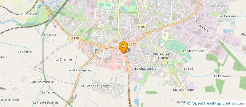 localisation de l'entreprise ARM à VITRE