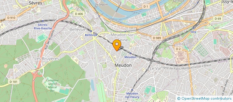 localisation de l'entreprise ARM à MEUDON