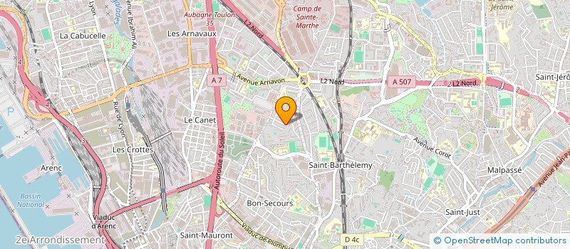 localisation de l'entreprise ARM  MARSEILLE