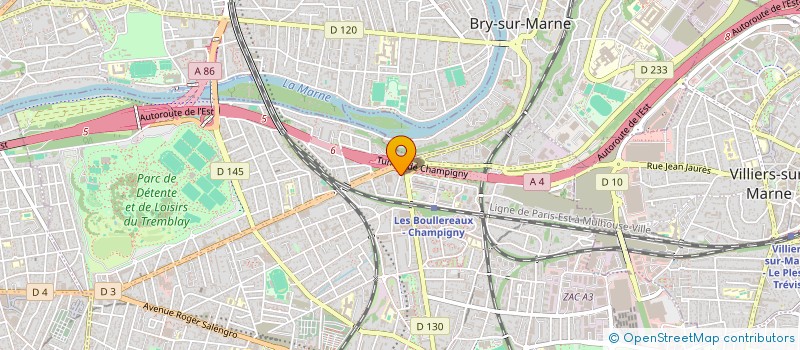 localisation de l'entreprise ARM  CHAMPIGNY-SUR-MARNE