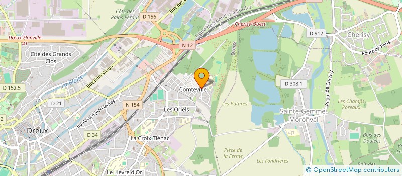 localisation de l'entreprise ARM INDUSTRIE à DREUX