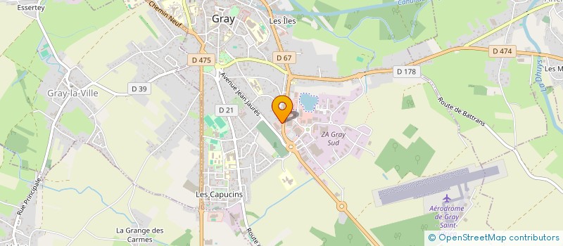 localisation de l'entreprise ARM INFORMATIQUE 70  GRAY