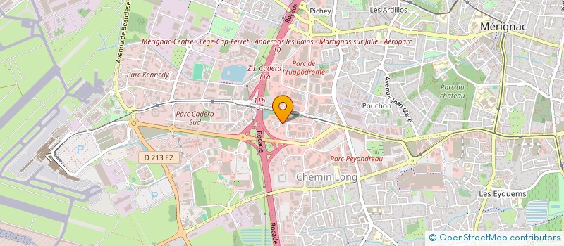 localisation de l'entreprise ARM-TRANS-WORLD à MERIGNAC