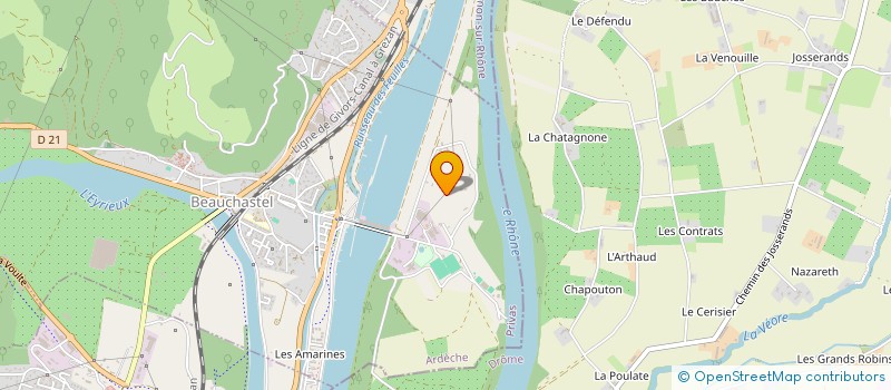 localisation de l'entreprise ARMA 07 à BEAUCHASTEL