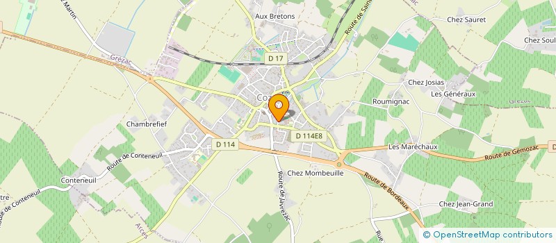 localisation de l'entreprise ARMA à COZES