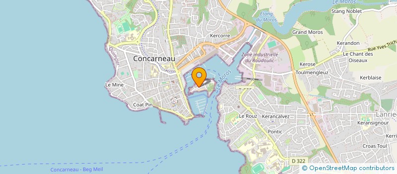 localisation de l'entreprise ARMA  CONCARNEAU