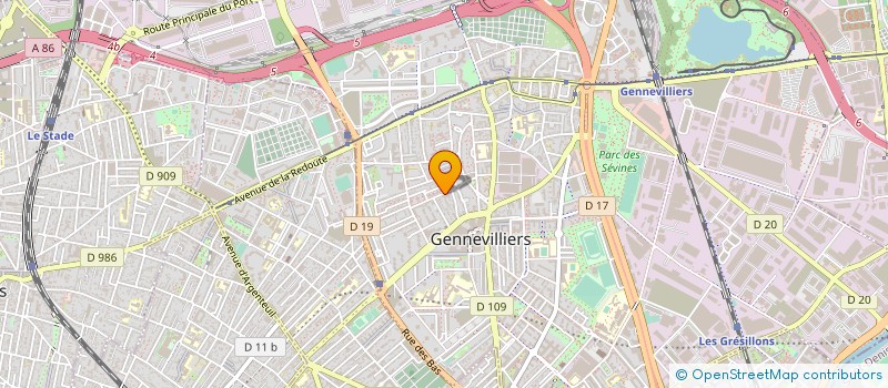 localisation de l'entreprise ARMADEF à GENNEVILLIERS