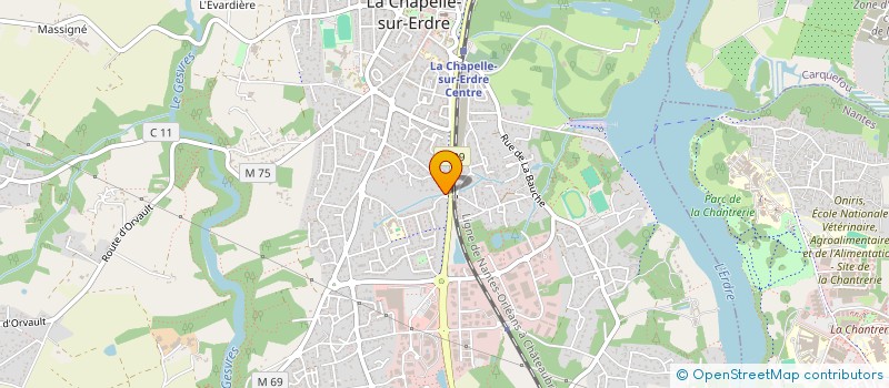 localisation de l'entreprise ARMADENT à LA CHAPELLE-SUR-ERDRE