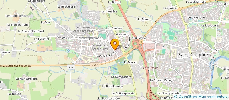 localisation de l'entreprise ARMAE  MONTGERMONT