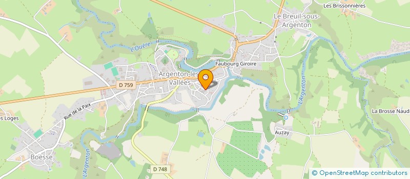 localisation de l'entreprise ARMAGHEM  ARGENTONNAY