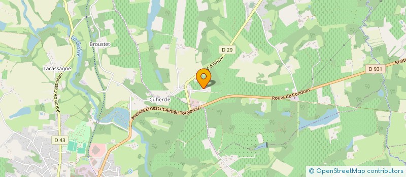 localisation de l'entreprise ARMAGNAC MENUISERIE  BRETAGNE D'ARMAGNAC