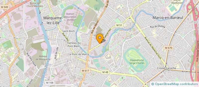 localisation de l'entreprise ARMAGO à MARCQ-EN-BARŒUL