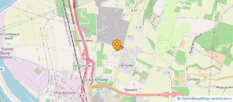 localisation de l'entreprise ARMAILLER INVEST  BOURG-LES-VALENCE