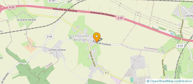 localisation de l'entreprise ARMALENA  LA HOUSSAYE-BERANGER