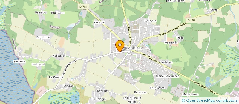 localisation de l'entreprise ARMALUDIS à PLOUHINEC