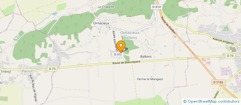 localisation de l'entreprise ARMANAIS  ORNACIEUX-BALBINS