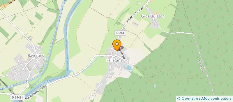localisation de l'entreprise ARMAND à FALLETANS