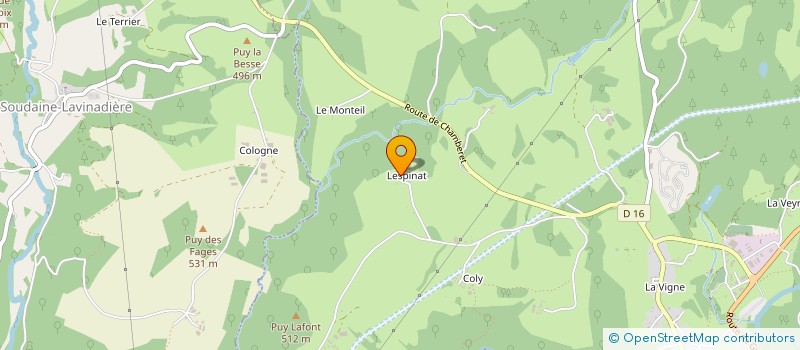 localisation de l'entreprise ARMAND  TREIGNAC