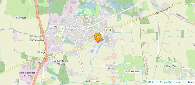 localisation de l'entreprise ARMAND  CREVIN