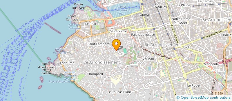 localisation de l'entreprise ARMAND à MARSEILLE