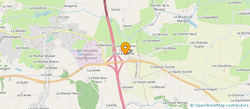 localisation de l'entreprise ARMAND DESHAIES à MAEN ROCH