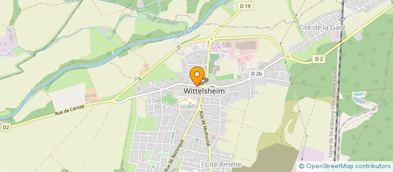 localisation de l'entreprise ARMAND K  WITTELSHEIM