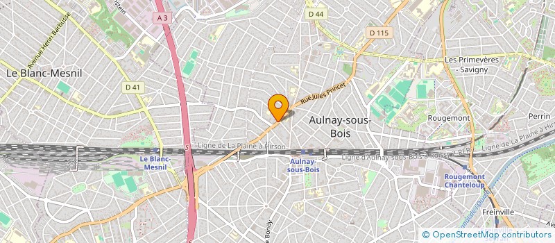 localisation de l'entreprise ARMANDE GERARD 1 à AULNAY-SOUS-BOIS