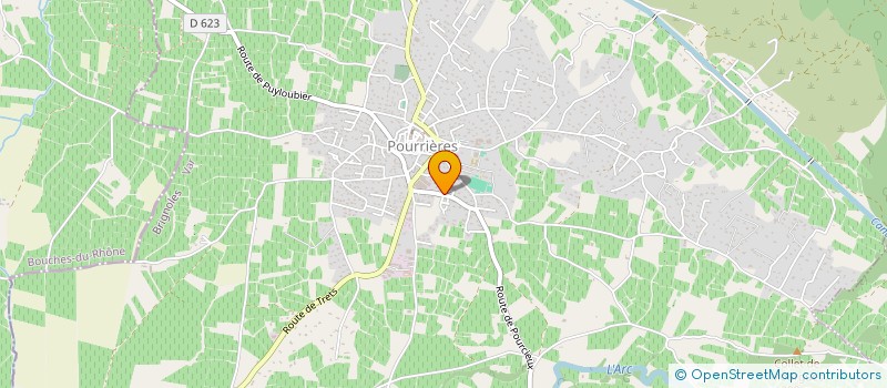 localisation de l'entreprise ARMARIO  POURRIERES