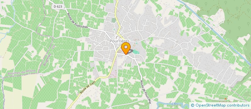 localisation de l'entreprise ARMARIO INVEST  POURRIERES