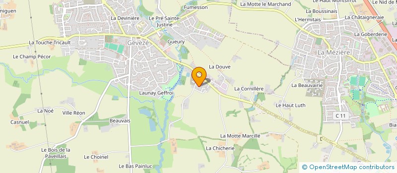 localisation de l'entreprise ARMARO  GEVEZE