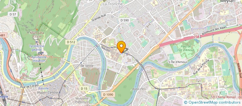 localisation de l'entreprise ARMAS à LA TRONCHE