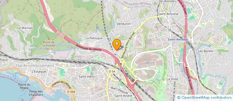 localisation de l'entreprise ARMAS à MARSEILLE 15EME