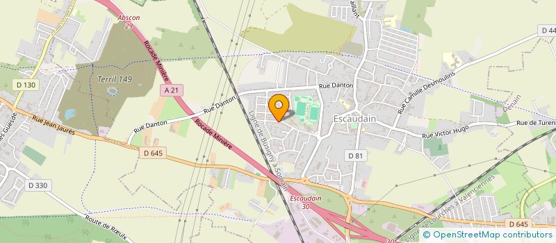 localisation de l'entreprise ARMATECK  ESCAUDAIN